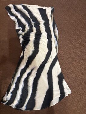 Sky Black and White Zebra-Print Mini Dress